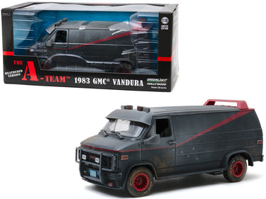 1983 GMC Vandura Black Weathered Version with Bullet Holes