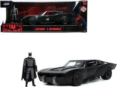 Batmobile Matt Black with Batman Diecast Figure