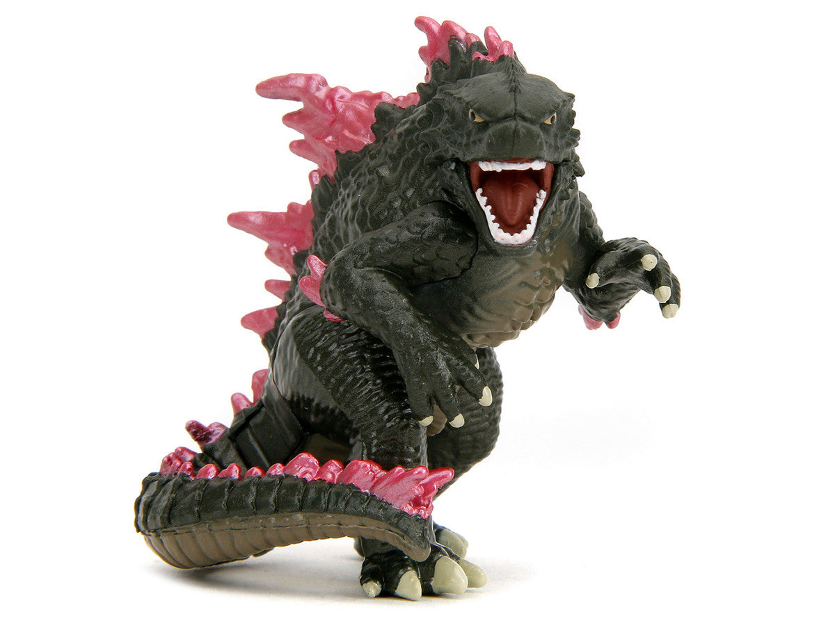 Set of 4 Diecast Figures "Godzilla x Kong: The New Empire" (2024) Movie "Metalfigs" Series Diecast Models by Jada-2