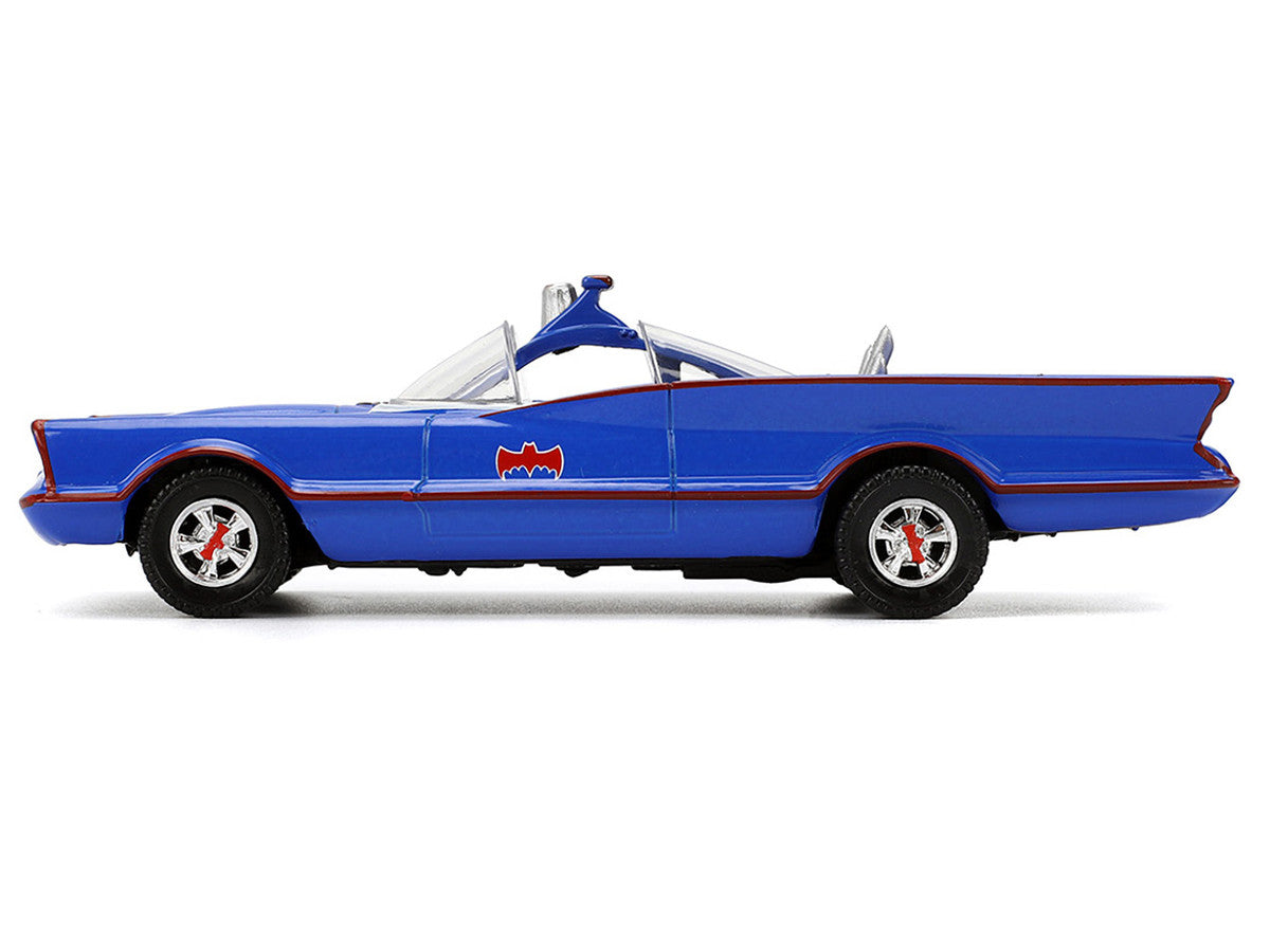 1966 Batmobile Blue "Batman" (1966-1968) Classic TV Series "Hollywood Rides" Series 1/32 Diecast Model Car by Jada-0