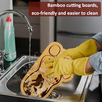 Bigfoot or RV Bamboo Board for Charcuterie, Foldable Cutting Board, Flexible Cheeseboard Serving Tray, Gift Ideas for New Home, Christmas, Women Birthday