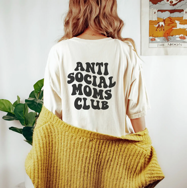 Antisocial Moms Club Tee-0