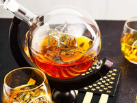 Marine Decanter Set With 4 Whiskey Glasses 1000ml Marines Gift Decanter by The Wine Savant-3