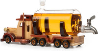 Truck Wine & Whiskey Decanter for Wine Bourbon Scotch or Whiskey Fathers Trucker Gift 1000ml 18