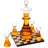 New Chess Decanter Set by The Wine Savant - Queen Chess Decanter 750ml 12