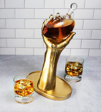 Football Decanter with 2 Football Whiskey & Wine Glasses - Perfect For Superbowl, Father's day Gift, Gift for Husband - Made for Liquor, Scotch, Whiskey and Bourbon 750ml, Rugby Gifts Clear-2