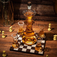 New Chess Decanter Set by The Wine Savant - Queen Chess Decanter 750ml 12