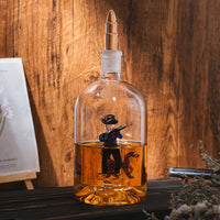 Wine & Whiskey Decanter, Hunting Gifts, Hunter with Dog - 750ml Decanter Bourbon Scotch Unique Gift for Him - Gamebirds Game - Hunter's Cowboy Decanter, Western Style Decanter, Gift Glassware-2
