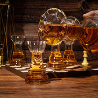 New Chess Decanter Set by The Wine Savant - Queen Chess Decanter 750ml 12