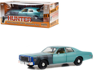 1977 Plymouth Fury Unrestored Turquoise Metallic (Sergeant Rick Hunter's)