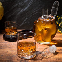 Peace Sign Wine and Whiskey Decanter 750ml With 2 10oz Glasses by The Wine Savant 9