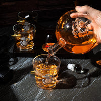 Marine Decanter Set With Four 3 oz Shot Glasses 1000ml Marines Gift Decanter by The Wine Savant - Marine Gifts, Army Gifts, Veteran Gifts-2