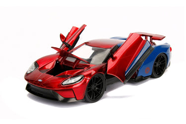 2017 Ford GT with Spider Man Diecast Figurine