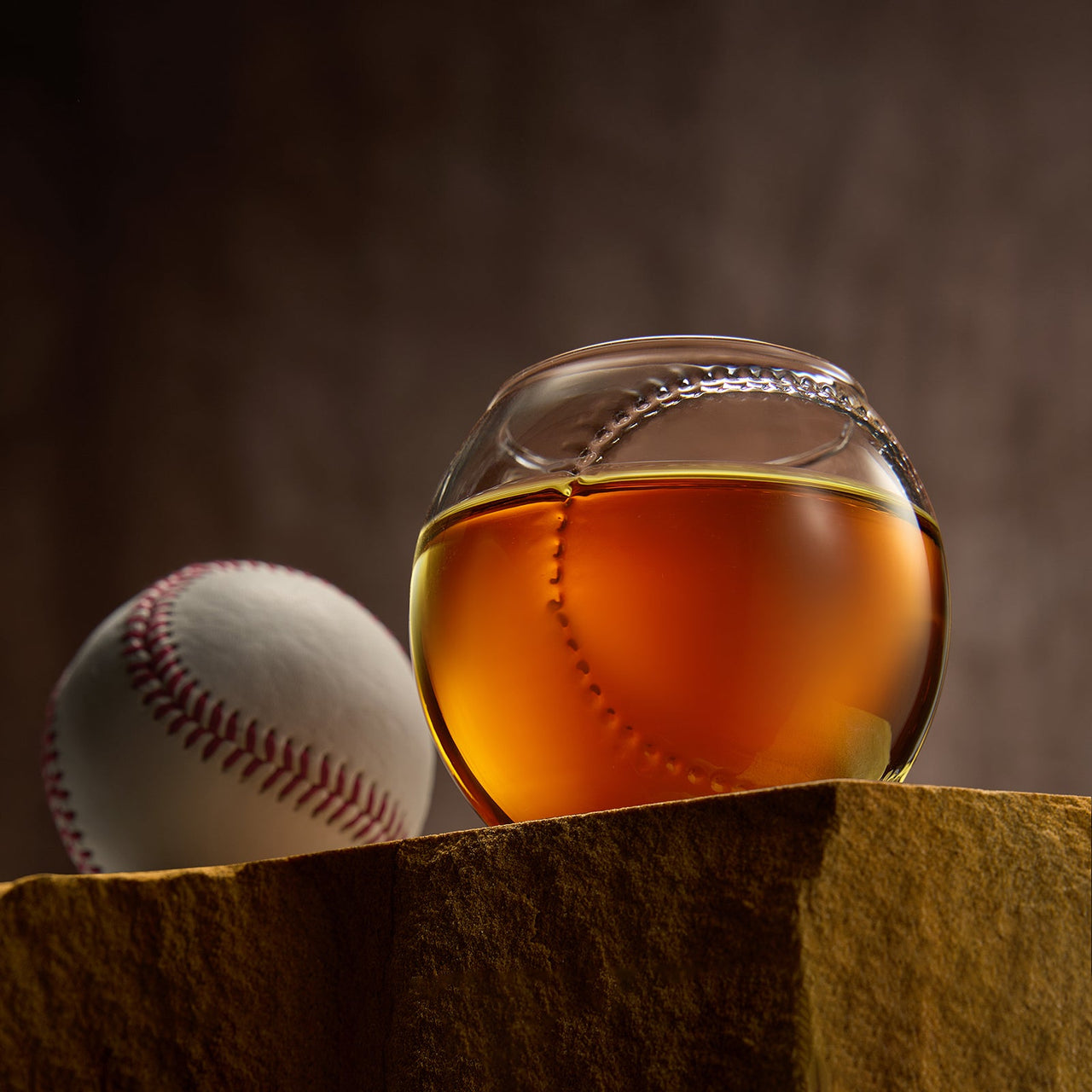 Baseball Round Whiskey Glasses | 10oz Whiskey Glass Set of 2 | Tumbler for Any Occasion, Sport Lover Gifts, Baseball Themed Party, Baseball Birthday Gift Set - Dad, Men Father Gift Novelty - Parties-2