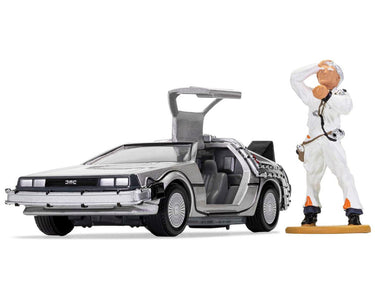 DMC DeLorean Time Machine with Doc Brown Figure