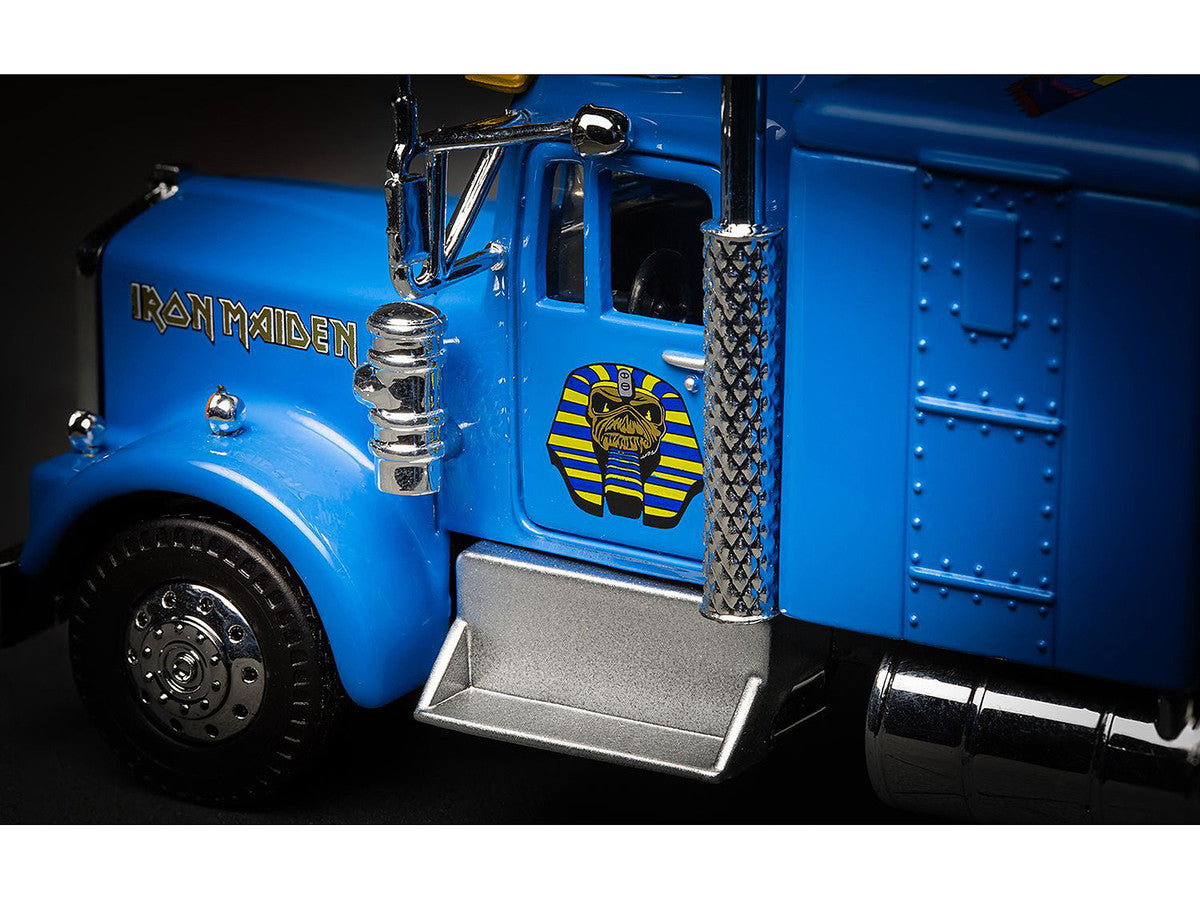 Iron Maiden "Powerslave" Transport Truck Blue "World Slavery Tour 1984-85" 1/50 Diecast Model by Corgi-3