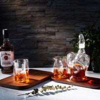 The Wine Savant Middle Finger Decanter Novelty Whiskey & Wine Decanter Set, Mahogany Wood, Funny Gift for that Someone You Love! Middle Finger Gift For Adults, Flip Off Gift, Funny Gifts, Gag Gift-2