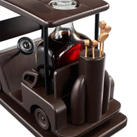 Golf Decanter Whiskey Decanter - The Wine Savant - Brown Mahogany Wood Golf Gifts for Both Men & Women, Golf Accessories, Golfer Gifts, Based on A Replica Golf Cart (600ml Decanter)-2