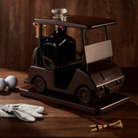 Golf Decanter Whiskey Decanter - The Wine Savant - Brown Mahogany Wood Golf Gifts for Both Men & Women, Golf Accessories, Golfer Gifts, Based on A Replica Golf Cart (600ml Decanter)-3