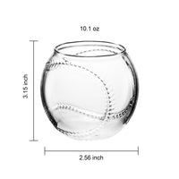 Baseball Round Whiskey Glasses | 10oz Whiskey Glass Set of 2 | Tumbler for Any Occasion, Sport Lover Gifts, Baseball Themed Party, Baseball Birthday Gift Set - Dad, Men Father Gift Novelty - Parties-1