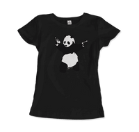 Banksy Pandamonium Armed Panda Artwork T-Shirt-14