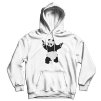 Banksy Pandamonium Armed Panda Unisex Hoodie-2