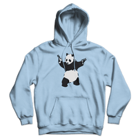 Banksy Pandamonium Armed Panda Unisex Hoodie-3