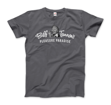 Biff Tannen's Pleasure Paradise Dusted Logo - Back to the Future T-Shirt-5