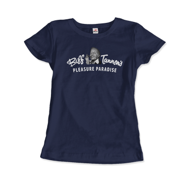 Biff Tannen's Pleasure Paradise Dusted Logo - Back to the Future T-Shirt-11