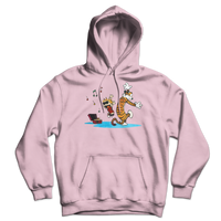 Calvin and Hobbes Dancing with Record Player Unisex Hoodie-10
