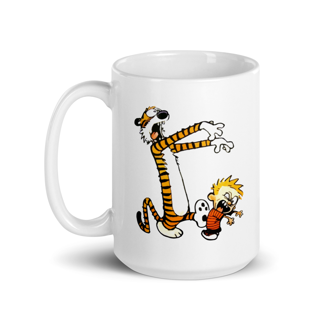 Calvin and Hobbes Playing Zombies Mug-4