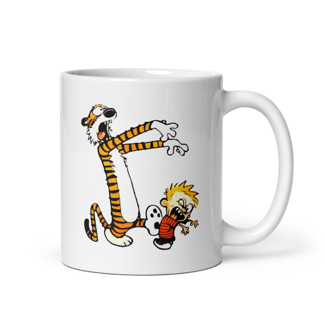 Calvin and Hobbes Playing Zombies Mug-3