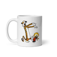 Calvin and Hobbes Playing Zombies Mug-0