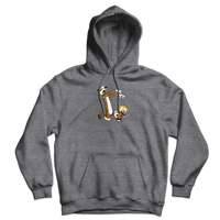 Calvin and Hobbes Playing Zombies Unisex Hoodie-0