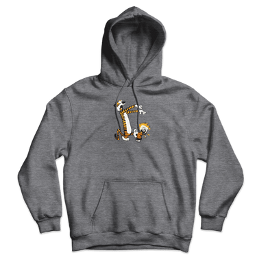 Calvin and Hobbes Playing Zombies Unisex Hoodie-0