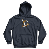 Calvin and Hobbes Playing Zombies Unisex Hoodie-2