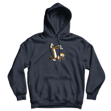 Calvin and Hobbes Playing Zombies Unisex Hoodie-2