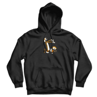 Calvin and Hobbes Playing Zombies Unisex Hoodie-1