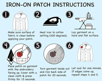 David Bowie Iron On Patch - 3D Embroidered