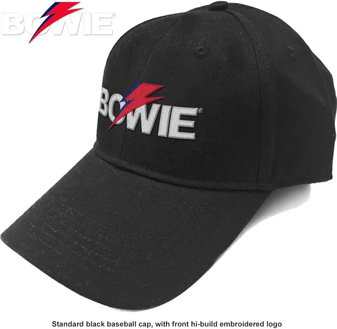 David Bowie Logo Cap Velcro- Officially Licensed