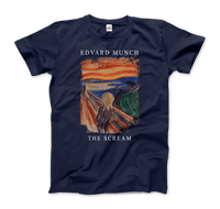 Edvard Munch - The Scream, 1893 Artwork T-Shirt-5