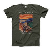 Edvard Munch - The Scream, 1893 Artwork T-Shirt-7