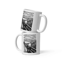 Edvard Munch - The Scream - Sketch Artwork Mug-2