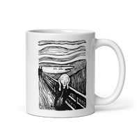 Edvard Munch - The Scream - Sketch Artwork Mug-3