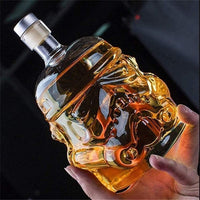 Transparent Creative Whiskey Decanter Set Bottle with 2 Wine Glasses 150ml for liquor, Bourbon, Scotch, Vodka, Father's Day Gift for Men Women-3