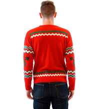 Let's Get Elfed Up Drunken Elves Ugly Christmas Xmas Sweater
