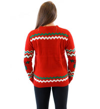 Let's Get Elfed Up Drunken Elves Ugly Christmas Xmas Sweater