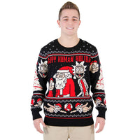 Rick and Morty Exploding Santa Ugly Christmas Sweater