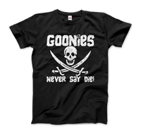 The Goonies Never Say Die Distressed Design T-Shirt-0