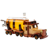Truck Wine & Whiskey Decanter for Wine Bourbon Scotch or Whiskey Fathers Trucker Gift 1000ml 18